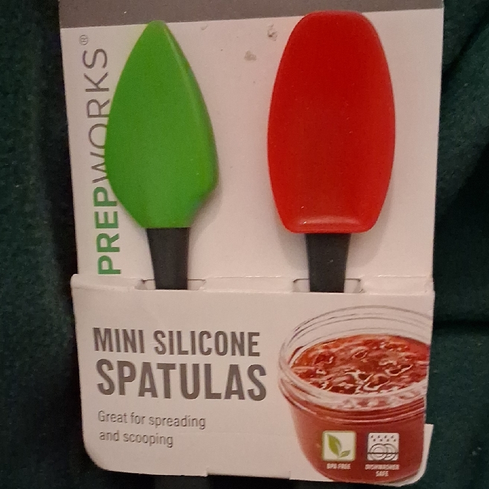 Silicone Spatula Set - Red and Green